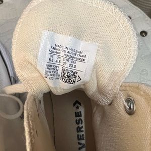 White Platform Converse